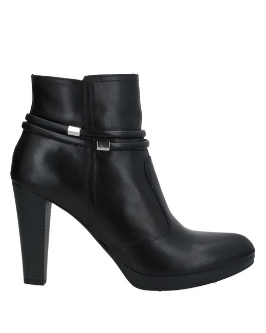 Nero Giardini Black Ankle Boots Leather