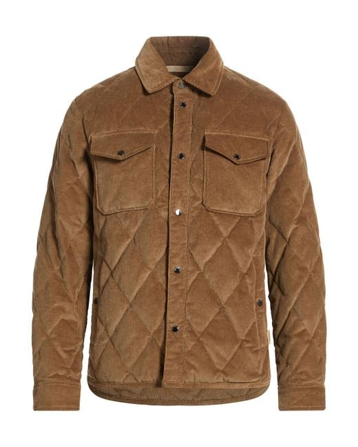 Woolrich Brown Puffer Cotton for men