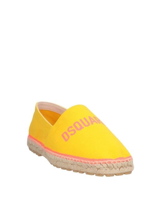 DSquared² Yellow Espadrilles for men