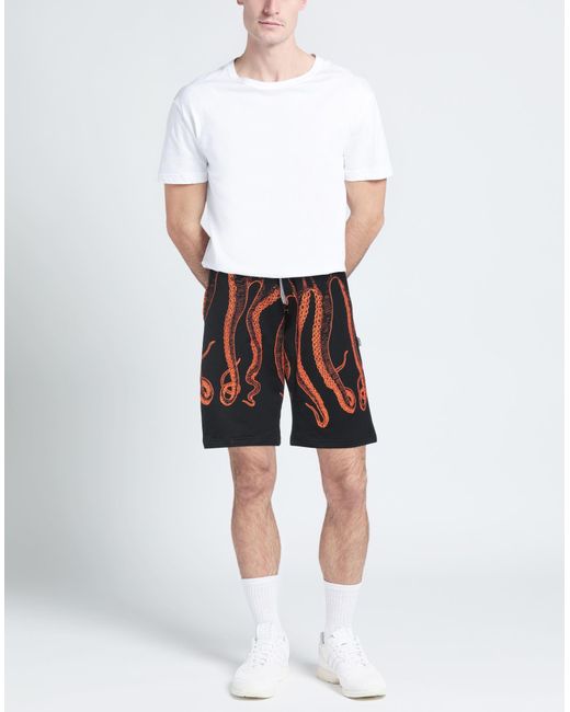Octopus Black Shorts & Bermuda Shorts for men