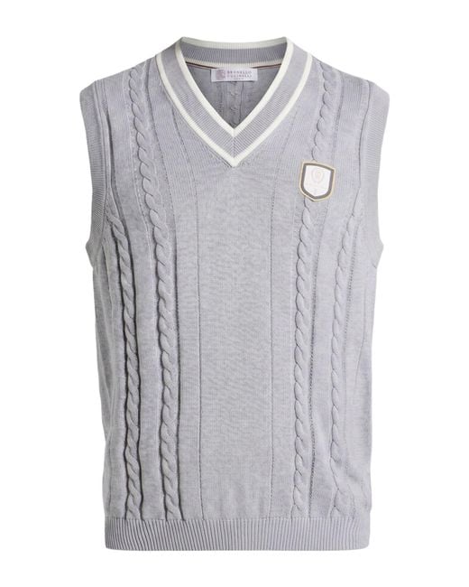 Brunello Cucinelli Gray Jumper for men