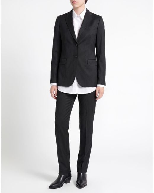 Officine Generale Black Blazer Virgin Wool