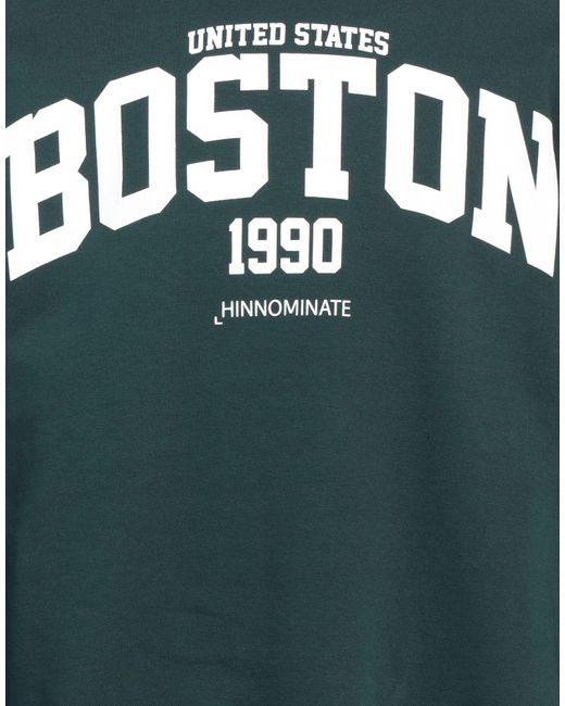 hinnominate Green Sweatshirt Cotton, Polyester, Elastane for men