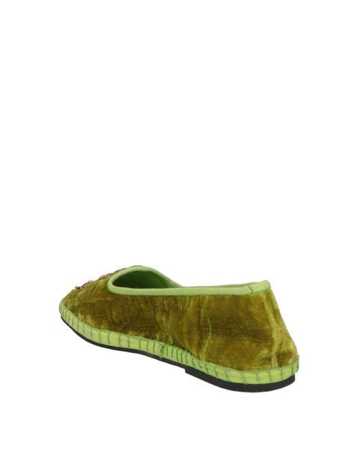 Maliparmi Green Loafers Textile Fibers