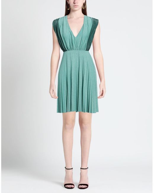 Liu Jo Green Light Mini Dress Viscose, Polyester, Polyamide, Elastane