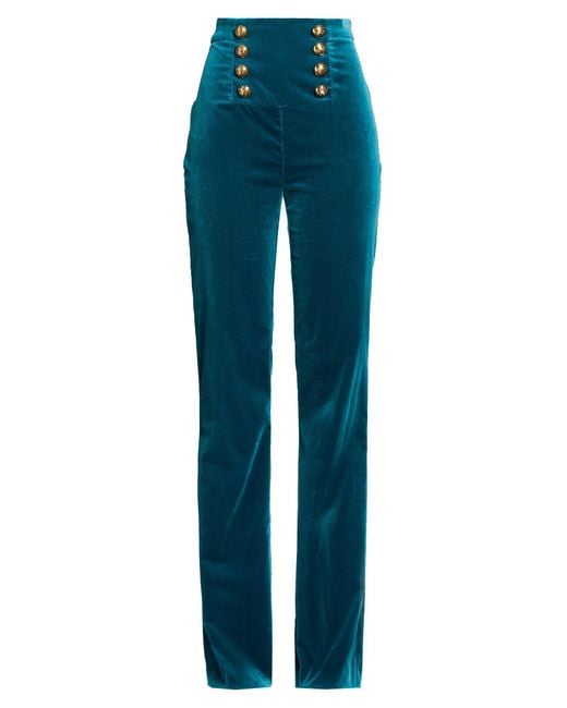 Elisabetta Franchi Blue Trouser
