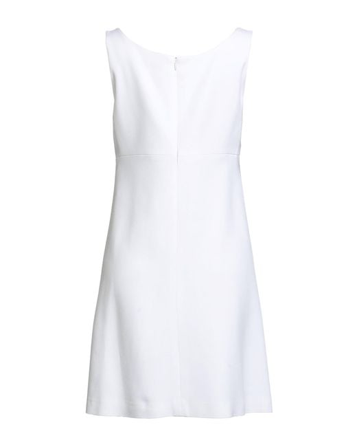 Versace White Mini Dress Acetate, Viscose