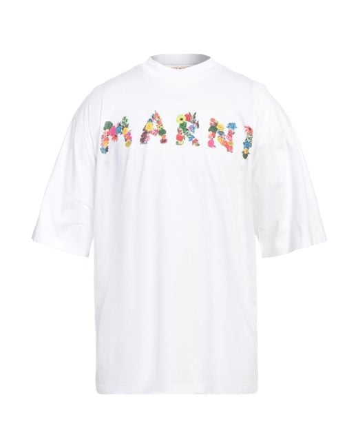 Marni White T-shirt for men
