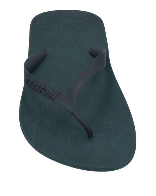 Testoni Blue Thong Sandal for men