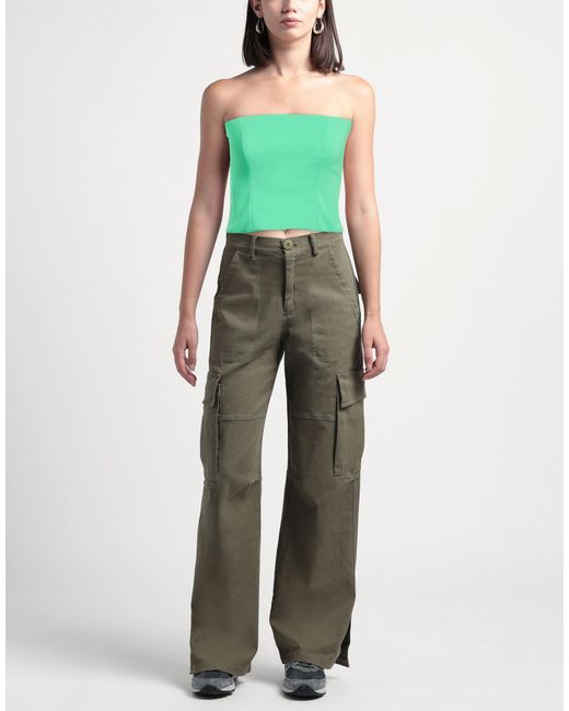 alma sanchez Green Top Polyester, Elastane