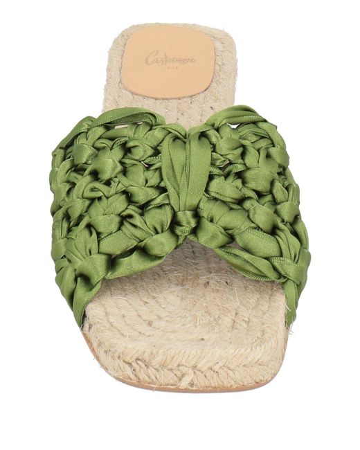 Castaner Green Espadrilles