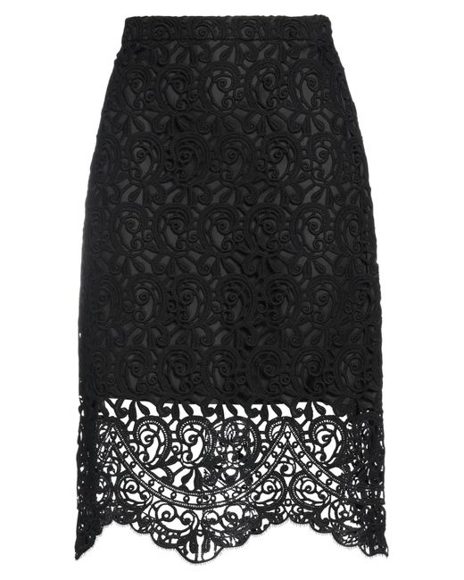 Burberry Black Midi Skirt