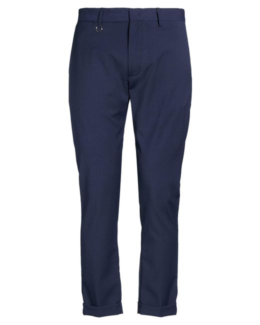 GOLDEN CRAFT 1957 Blue Pants Polyester, Wool, Elastane for men