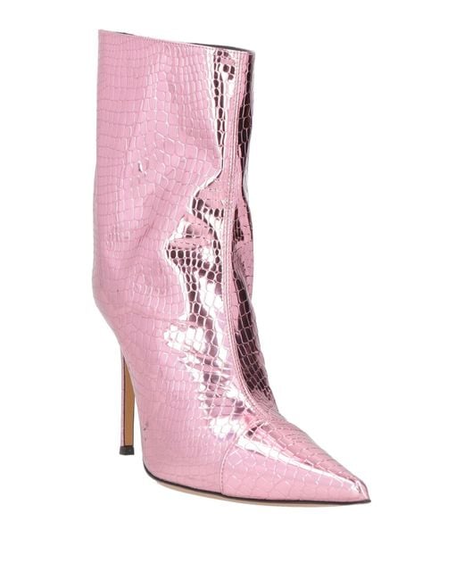 Alexandre Vauthier Pink Ankle Boots