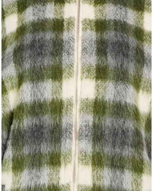DES_PHEMMES Green Jacket Acrylic, Polyester, Wool, Alpaca Wool
