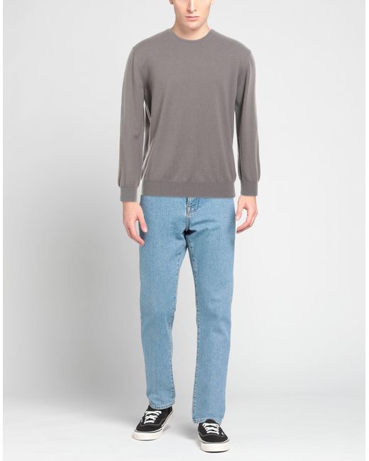 Kangra Gray Sweater Wool, Silk, Cashmere for men