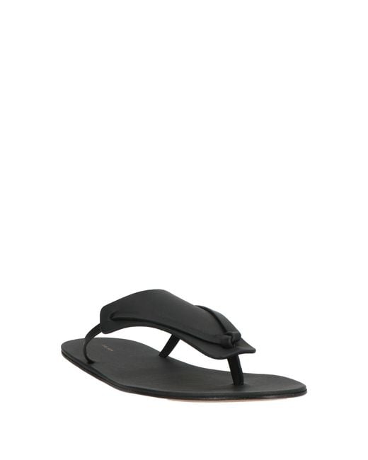 The Row White Thong Sandal Leather
