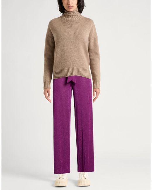 Toy G. Purple Pants Viscose, Polyester, Elastane