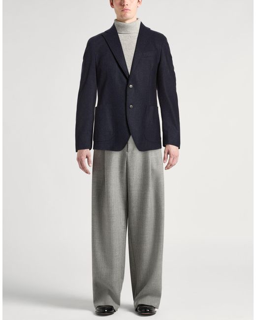 Tombolini Blue Midnight Blazer Virgin Wool, Cashmere, Nylon, Elastane for men