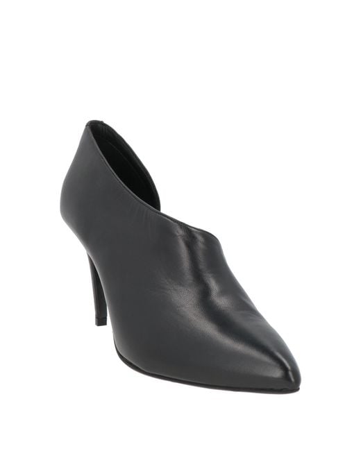 Albano Gray Pumps Leather