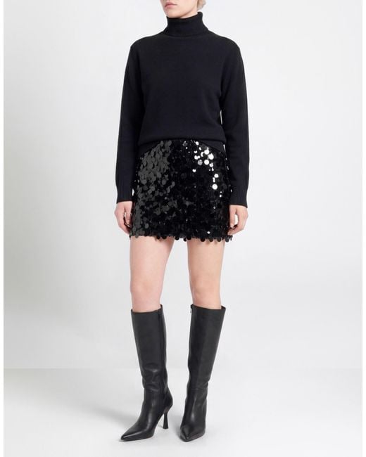 ACTUALEE Black Mini Skirts