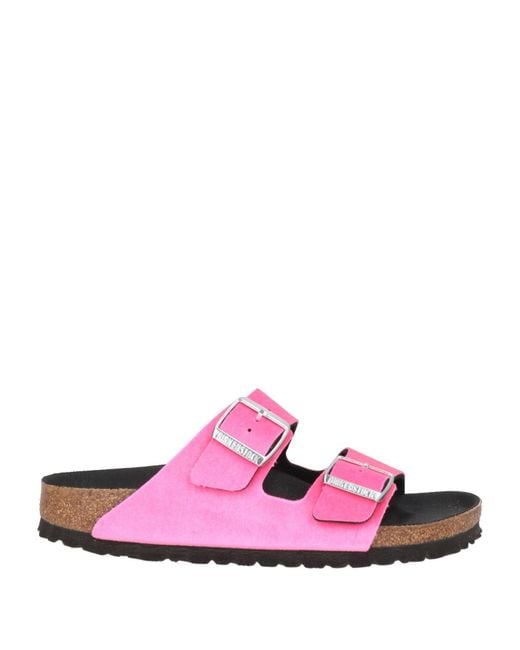 Birkenstock Pink Arizona Sandals Textile Fibers