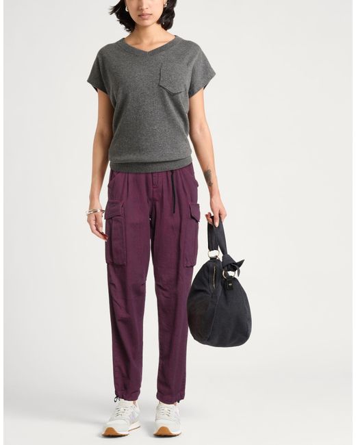 White Sand Purple Jeans Cotton