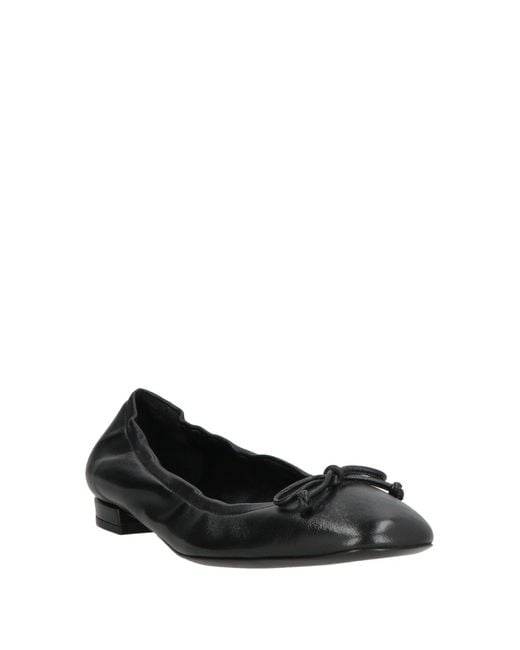 Stuart Weitzman Black Ballet Flats Leather