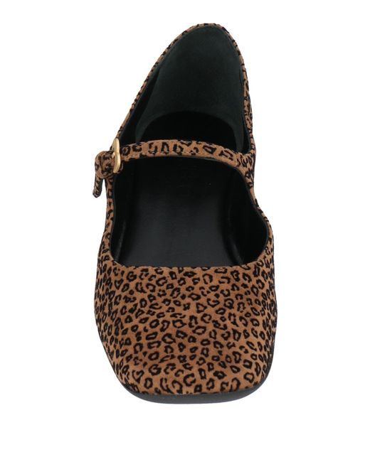 A.Bocca Brown Ballet Flats