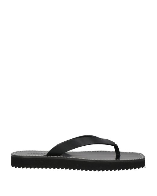 Alohas Black Thong Sandal Leather