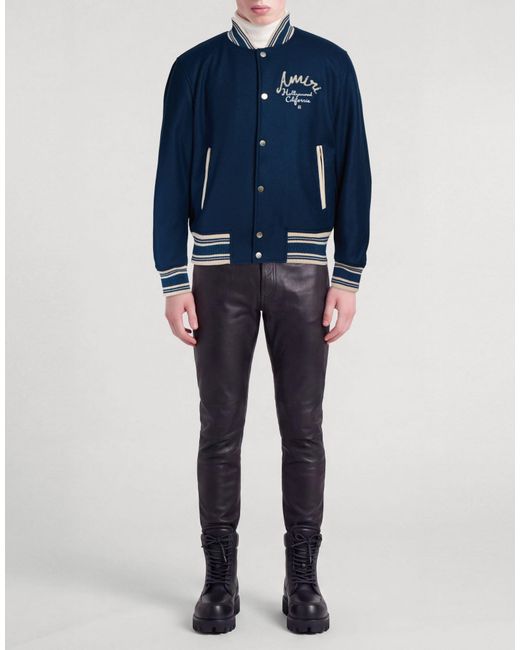 Amiri Blue Jacket Wool, Polyamide for men