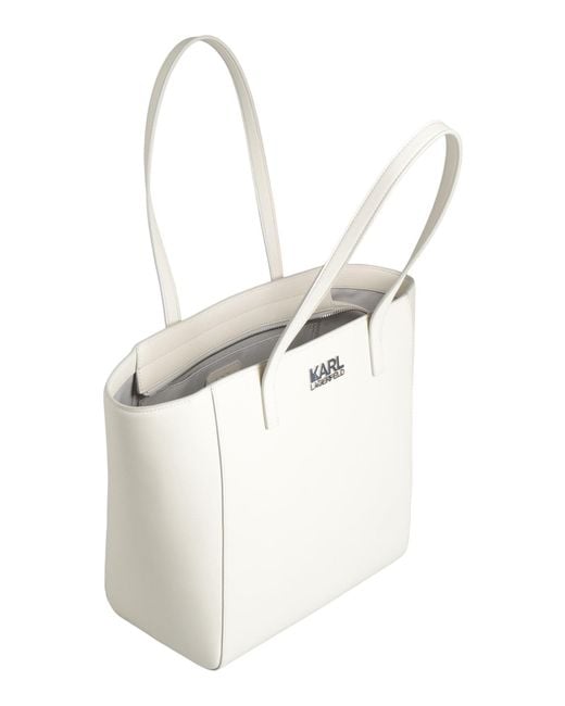 Karl Lagerfeld White Handbags