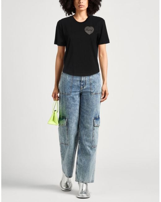 DSquared² Black T-Shirt Cotton