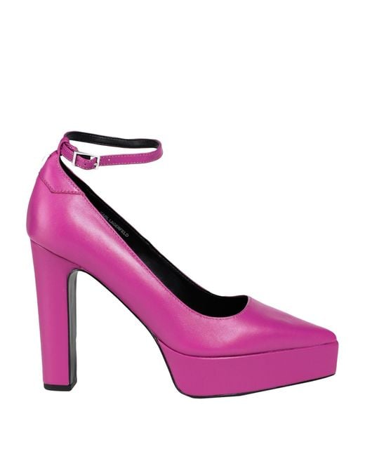 Zapatos de salón Karl Lagerfeld de color Pink
