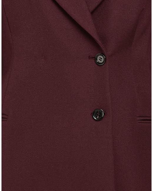 BITE STUDIOS Purple Blazer Wool
