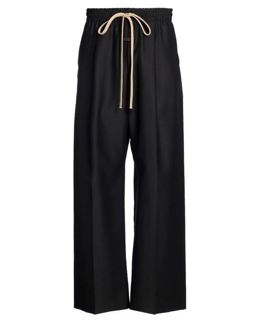 Fear Of God Black Pants Virgin Wool, Silk for men