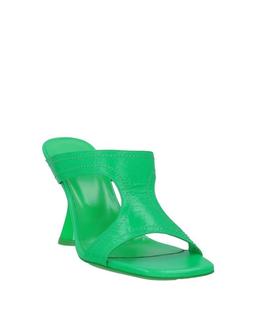 By Far Green Sandals