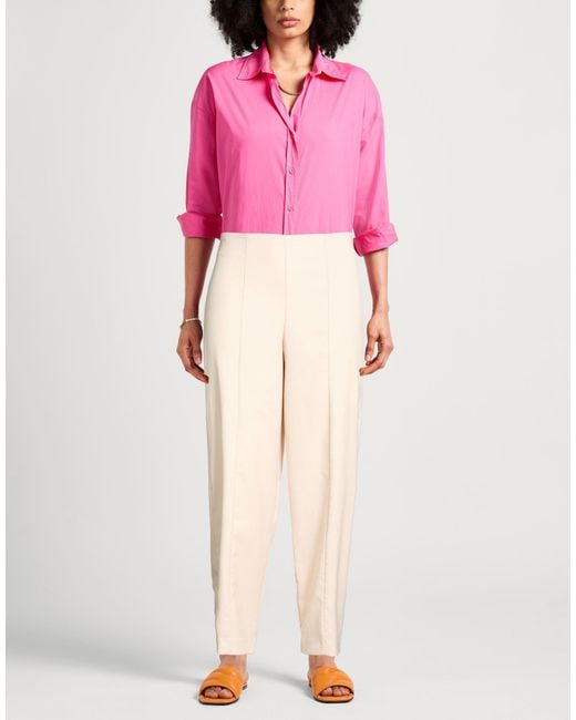Motel Natural Pants Polyester, Viscose, Elastic Fibres