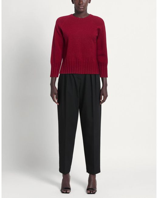 AROVESCIO Red Sweater Merino Wool, Cashmere