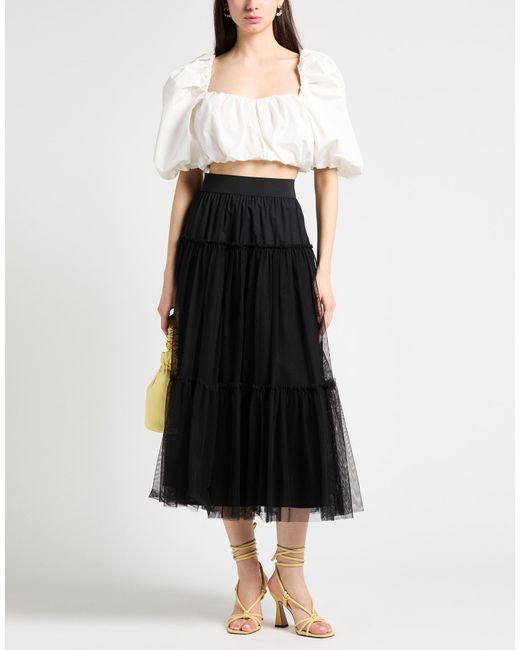Twinset Black Midi Skirt