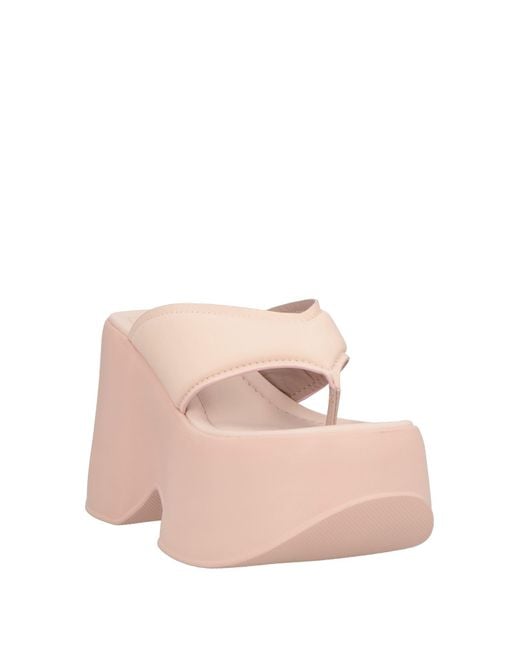 Vic Matié Pink Light Thong Sandal Leather