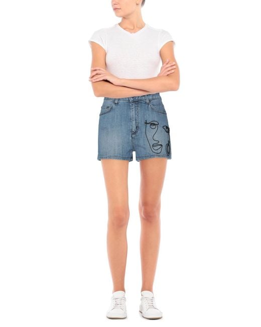 Moschino Blue Denim Shorts
