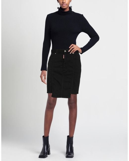 DSquared² Black Denim Skirt