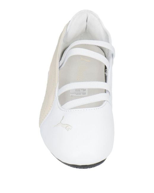PUMA White Select Ballet Flats Leather