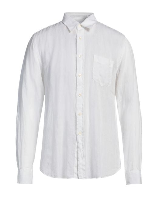 120% Lino White Shirt for men