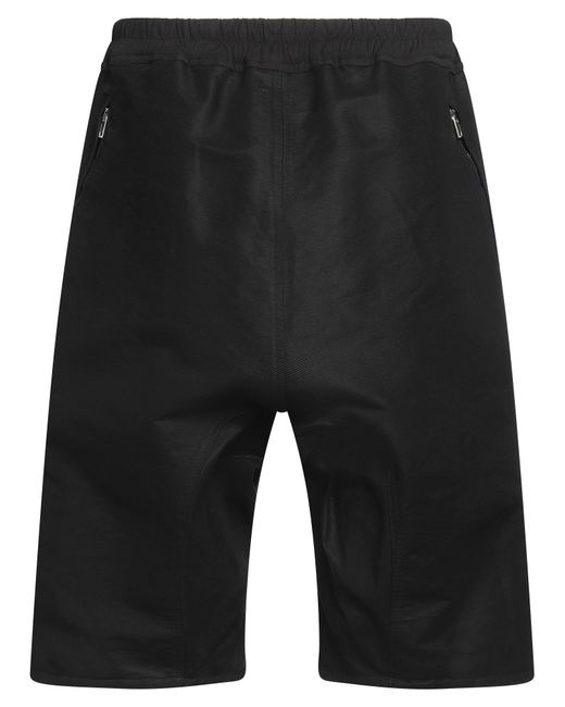 Rick Owens Black Shorts & Bermuda Shorts Cotton, Elastane for men