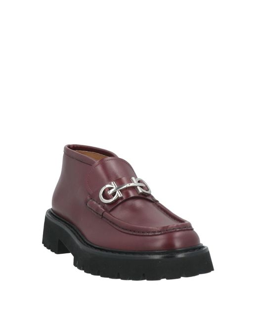 Botines de caña alta Ferragamo de hombre de color Purple