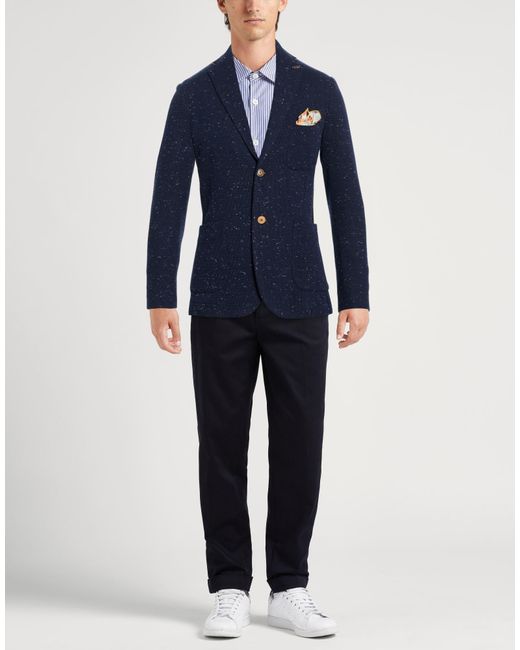 Bob Blue Blazer Polyester, Cotton, Viscose for men