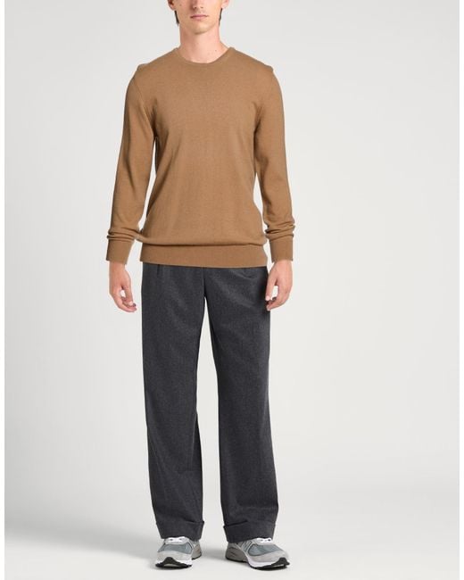 Kangra Brown Sand Sweater Wool, Silk, Cashmere for men