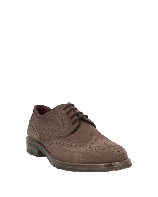 Zapatos de cordones Antica Cuoieria de hombre de color Brown